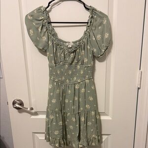 Floral Puff Sleeve Dress